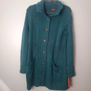 NWT Merona Green Cozy Cottagecore Button Front Cardigan With Pockets - XXL